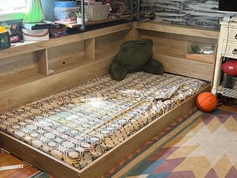 Twin floor bed frame