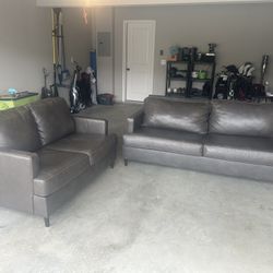 Leather Couch And Loveseat