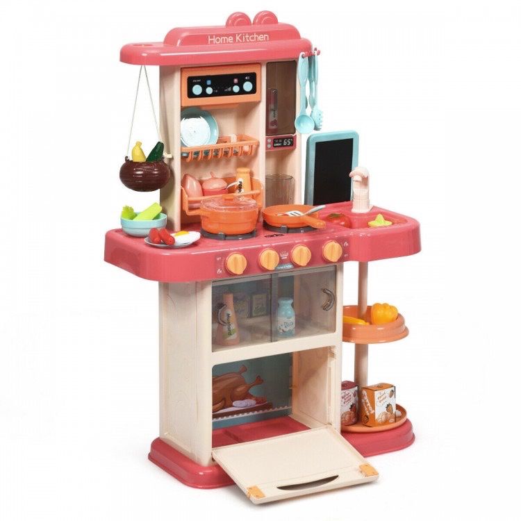 Kitchen Playset with Simulation of Spray & Realistic Lights & Sounds
