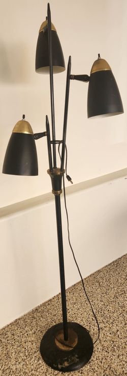 Gerald Thurston Mid Century Modern 3-Light Floor Lamp