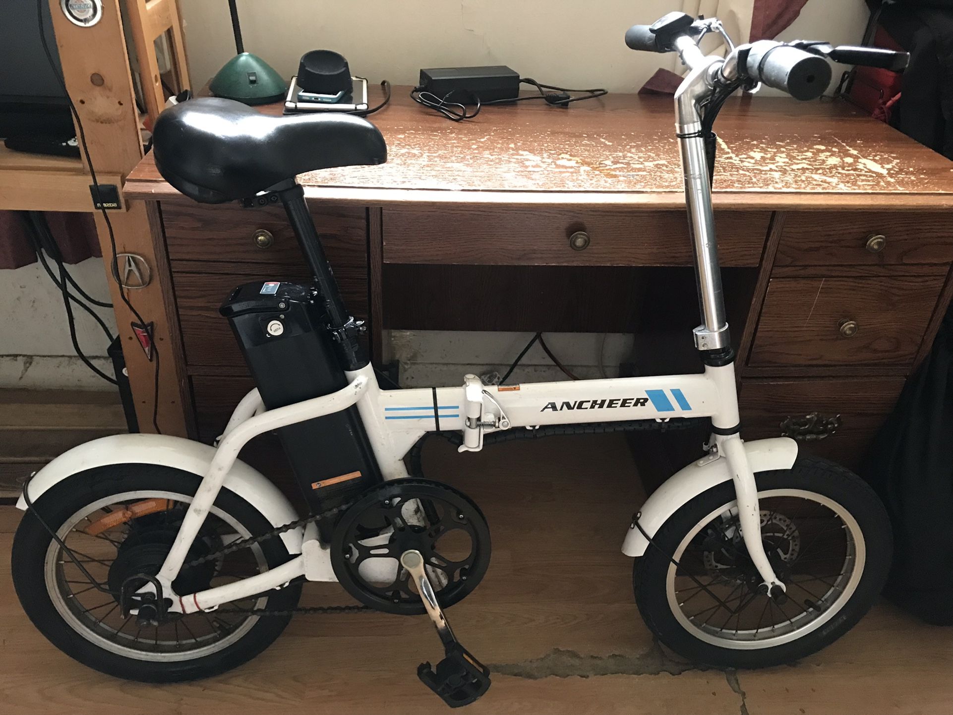 16'' Folding Electric Bike Commuters City E-bike w/8Ah Removable Li-Battery FAST