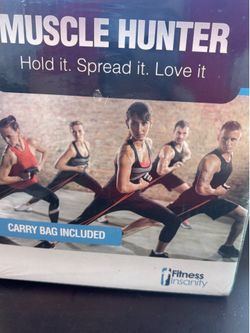 Muscle Hunter resistance bands with carry bag included new