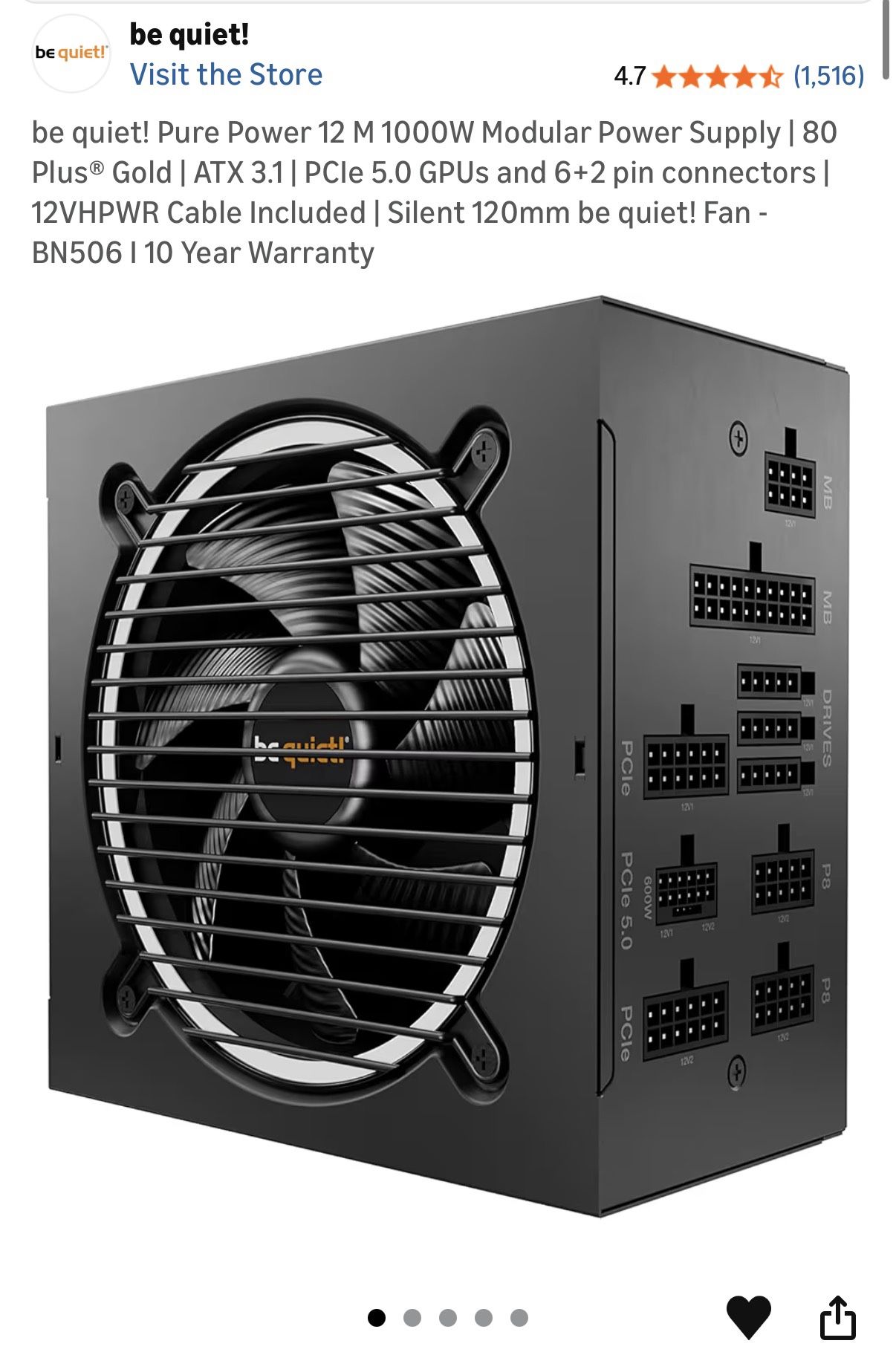 Be Quiet 1000w Psu