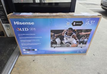 43” Hisense smart 4k Qled hdr tv