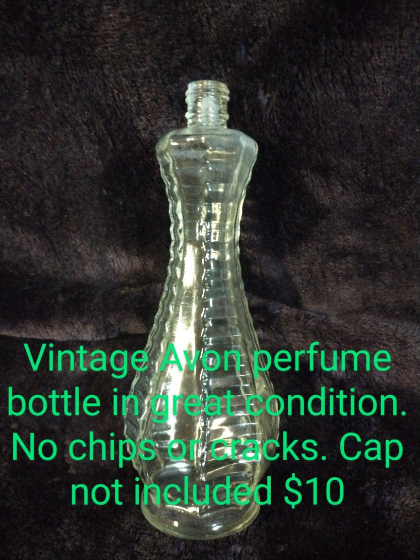 Vintage Avon Perfume Glass Bottle