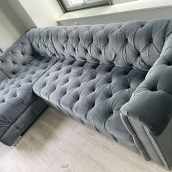 Blueish Gray Couch
