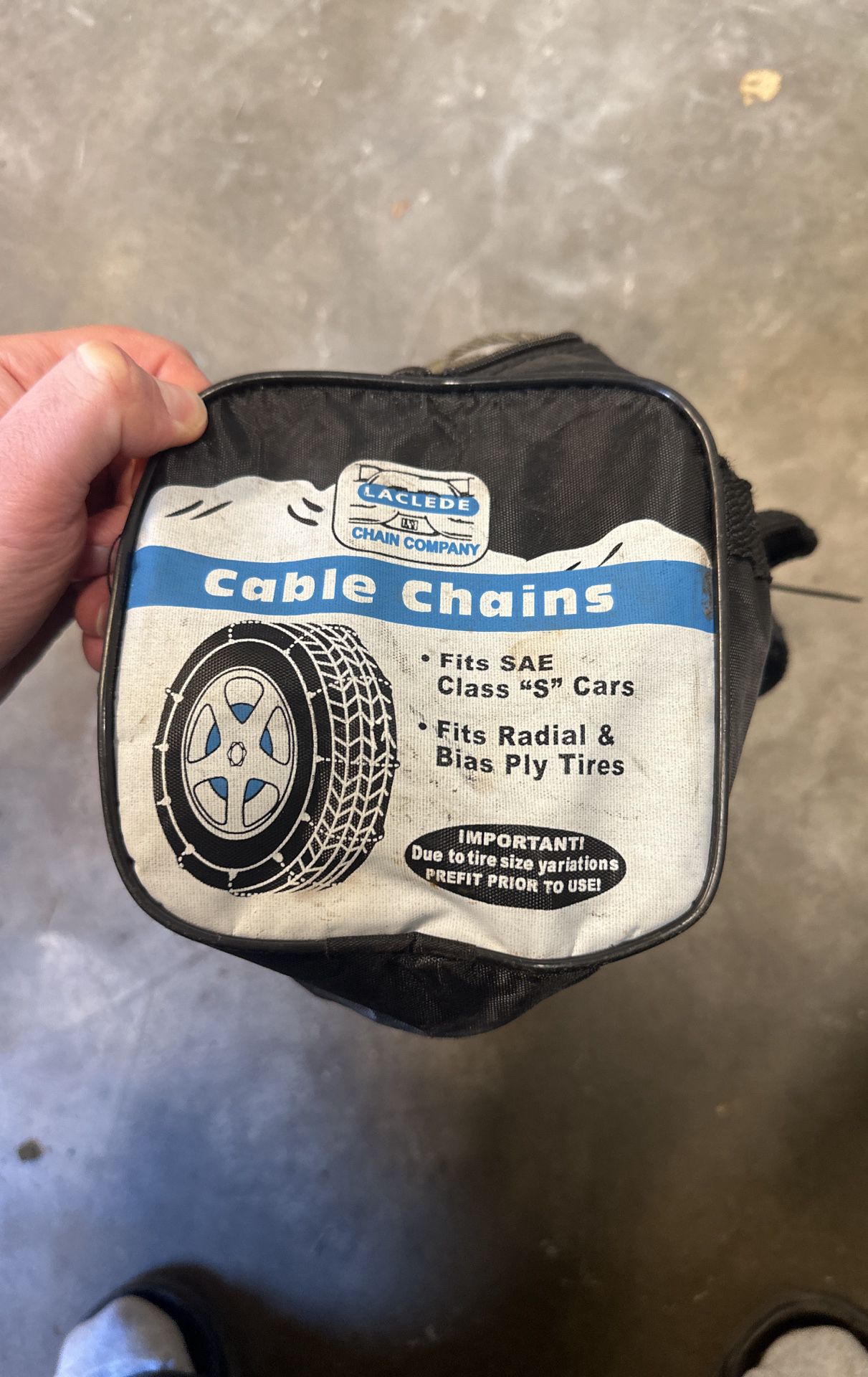 Snow chains - fits SAE class āSā cars