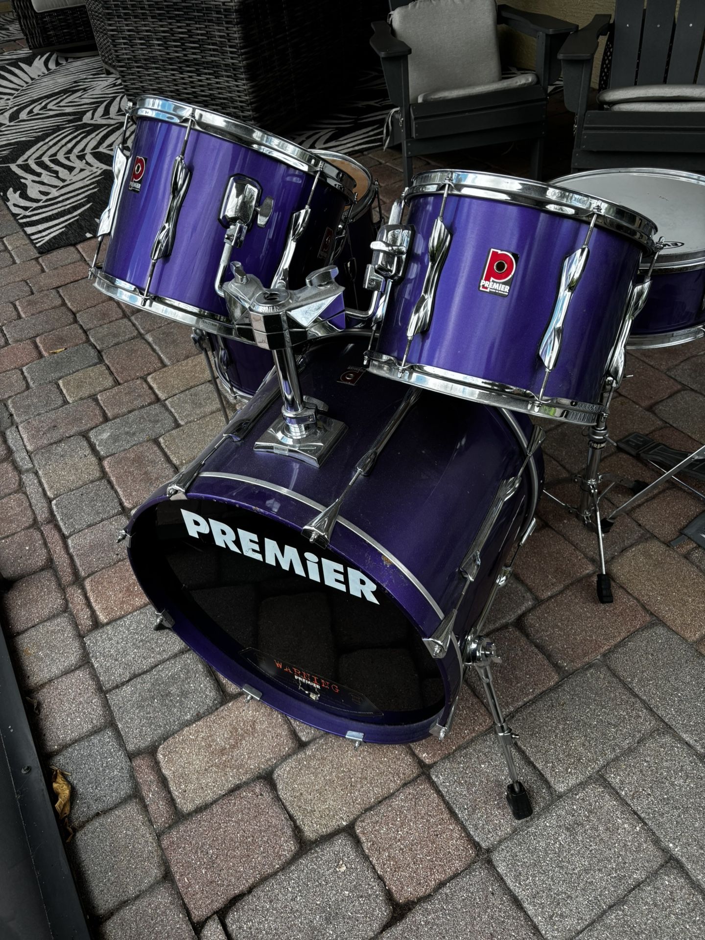 Drum Set - Used. Great Starter Set-up To Learn On. 