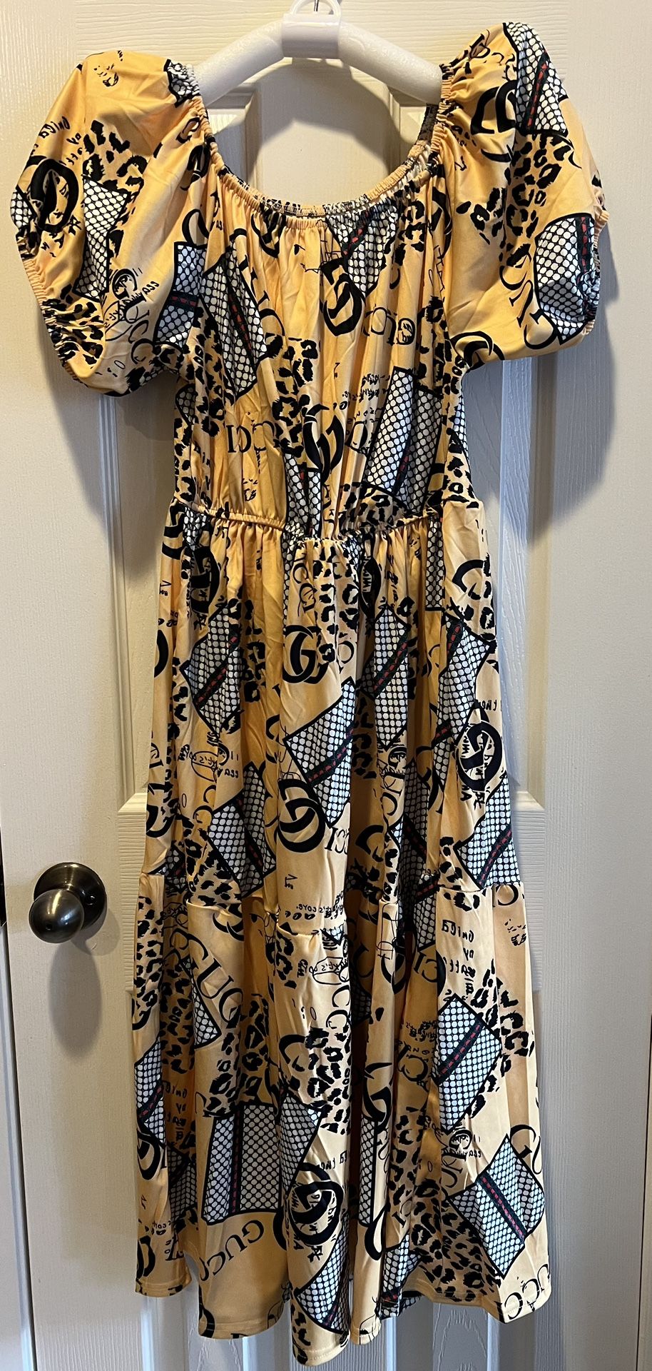 Summer Long Dress (Yellow / Black)