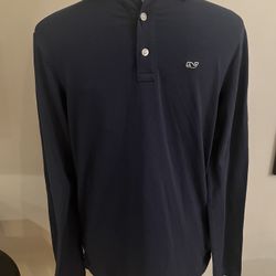 Vineyard Vines Edgartown Polo Shirt Youth XL 18  Blue  57% Pima Cotton Golf Casual
