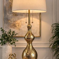 Vintage Marbro Hollywood Regency Etched Brass Table Lamp 34"