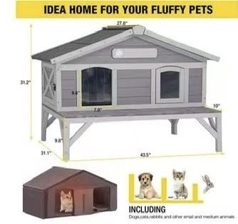 😀 Aivituvin-AIR92-IN Insulated Outdoor Feral Cat House