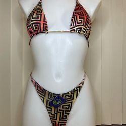 La Costanera Temple Sunset Reversible Bikini 
