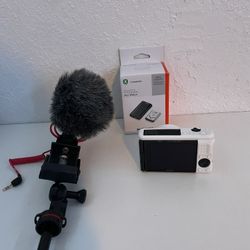 Sony Zv1 20.1 Camera With Extra Battery Rode Microphone Joby Vlogging Tripod 