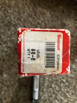 Starrett machinist level