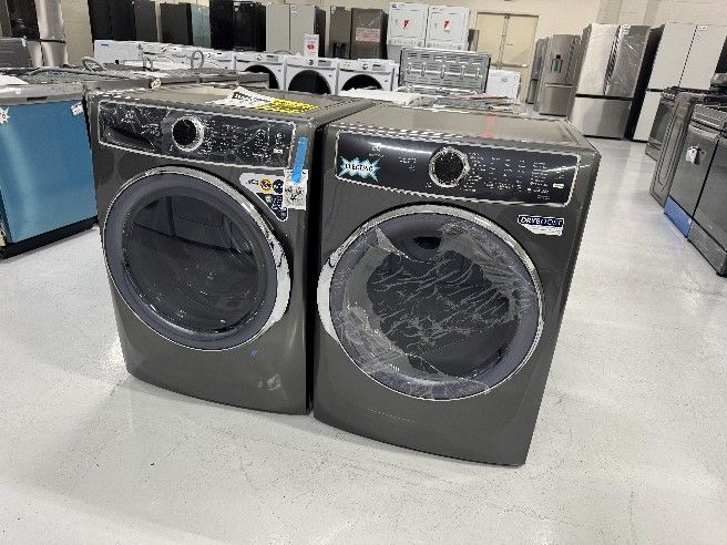 Washer and Dryer NEW Electrolux Graphite Stackable 