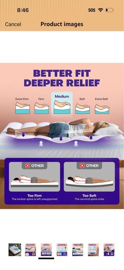 Memory foam mattress topper