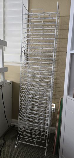 30 Slot Scrapbook Paper Display Rack Tower