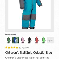 Oaki Kids One Piece Rain suit NWT size 5
