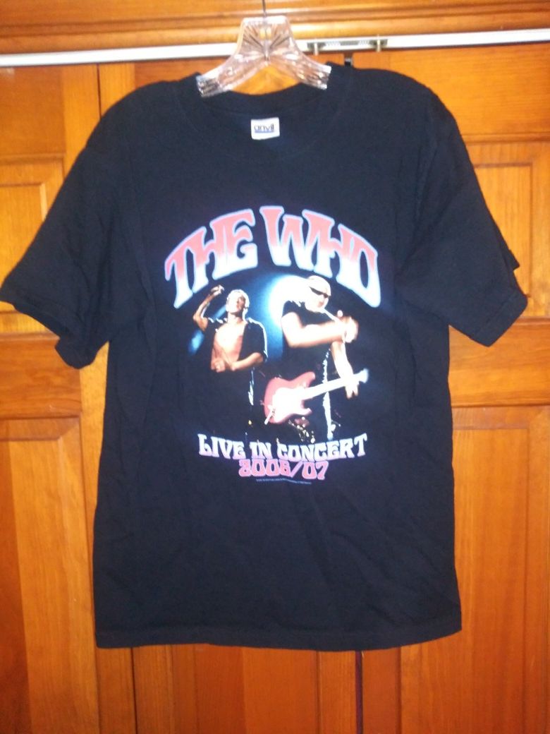 MENS MEDIUM THE WHO LIVE IN CONCERT 2006/07 CONCERT TEE SHIRT