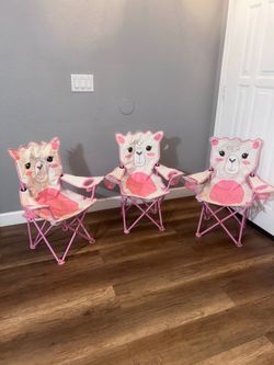 🐱 Firefly Izzie the Llama Kids Camping Chairs — SET OF 3 Total $10