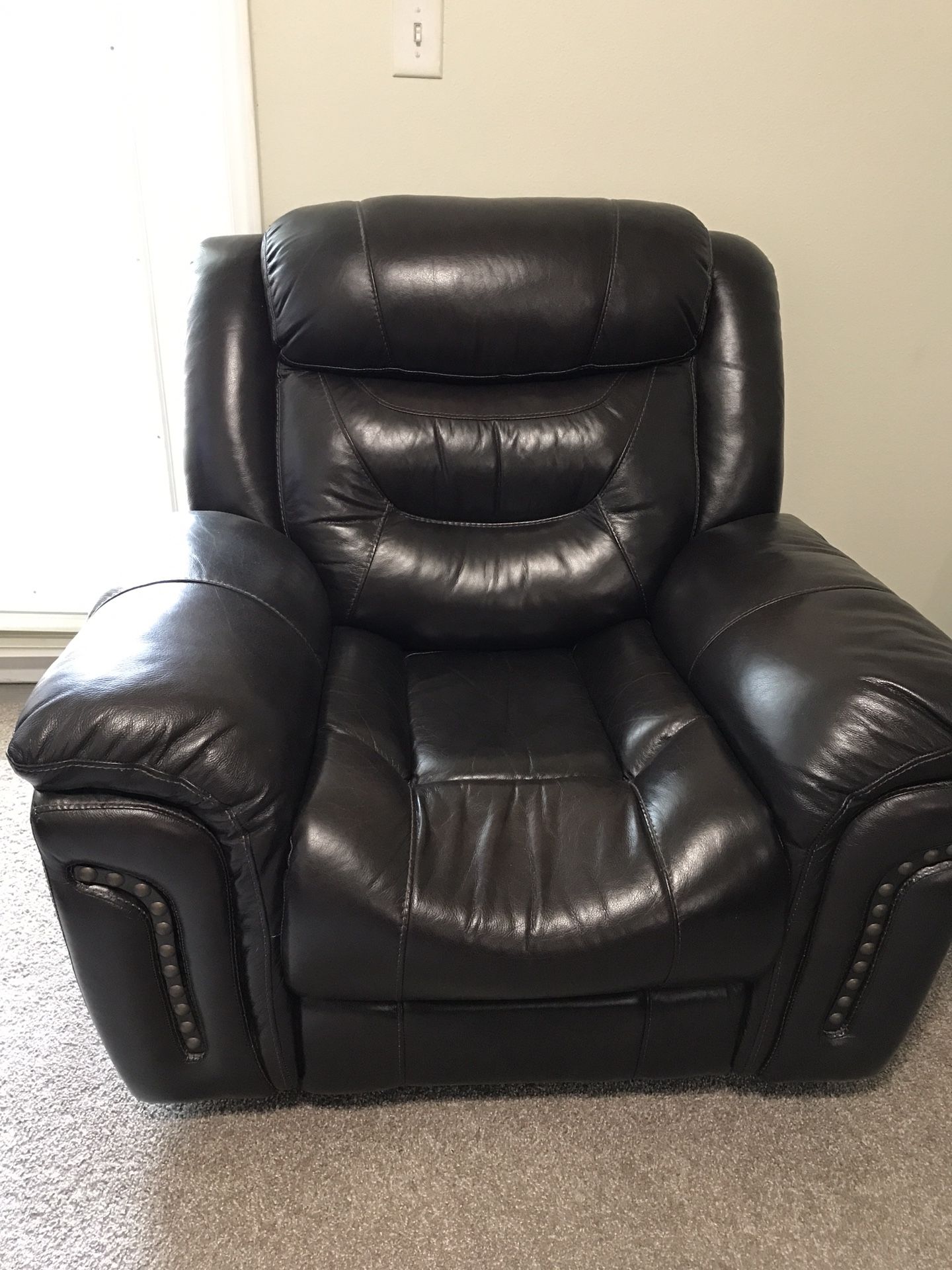 Leather Rocking Recliner - Extra Large