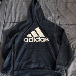 Adidas Hoodie Golf Sweatshirt Adult Small Navy Blue Big Spellout Logo