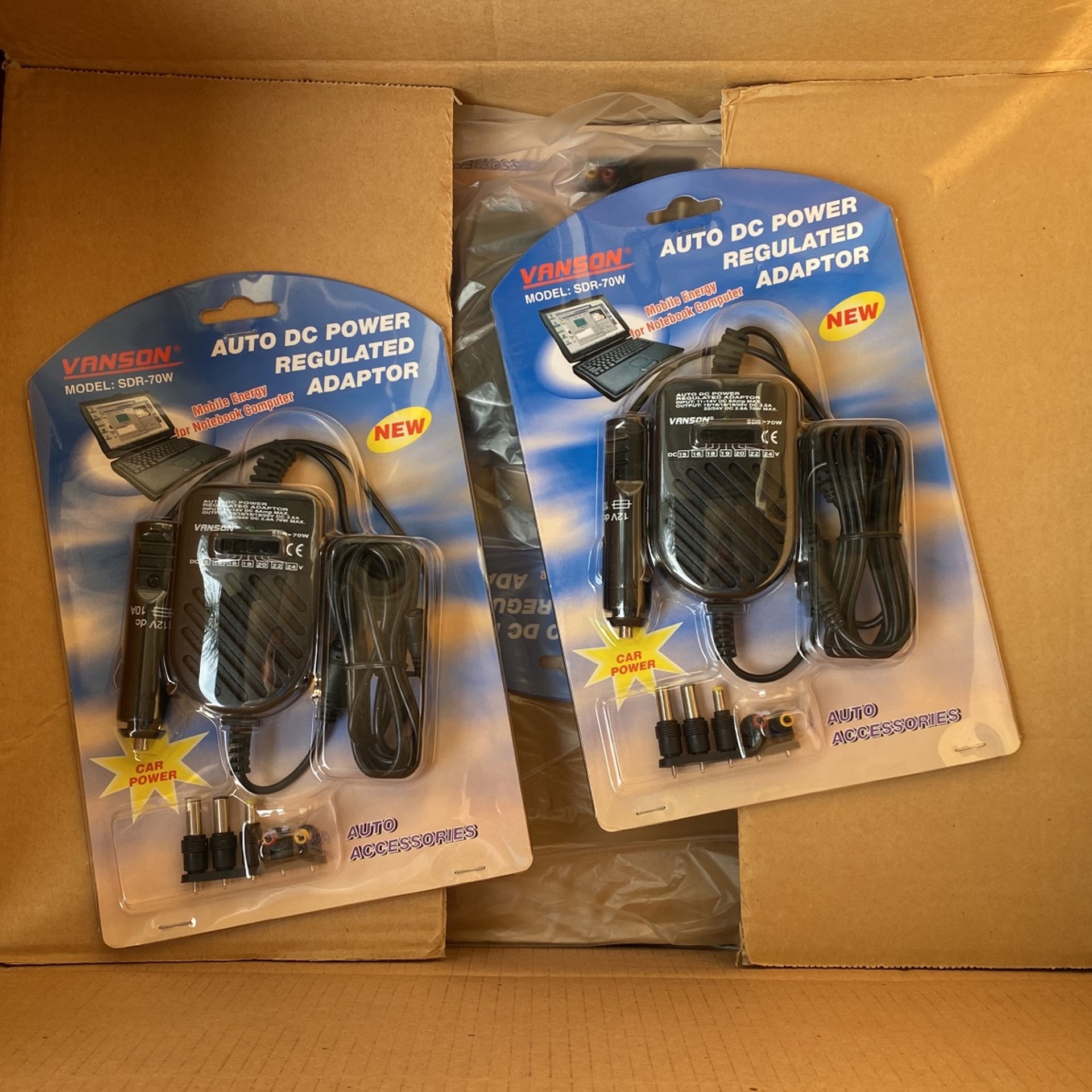 Lot Of 48 Brand New Auto DC power regulated Adapter For Notebook Computers