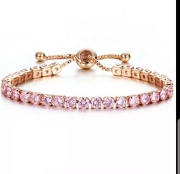 Fashion Cubic Zirconia Tennis Bracelet & Bangle Adjustable Charm Bracelet For Women Bridal Wedding Jewelry