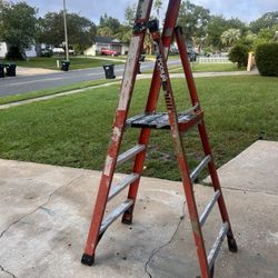 Werner Fiberglass Platform ladder