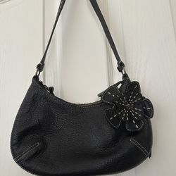 Black Leather Nordstrom Purse Bag **LIKE NEW**
