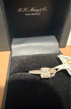 BRAND NEW Diamond Solitaire PLUS Ring .5 ctw 14K Gold