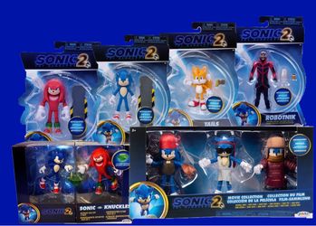 Sonic the Hedgehog 2 Action Figure Set Lot
