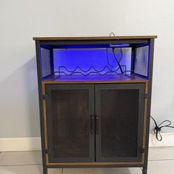 Modern Bar Cabinet / Storage Cabinet with LED Light