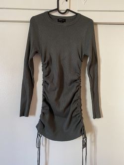 Olive green dress