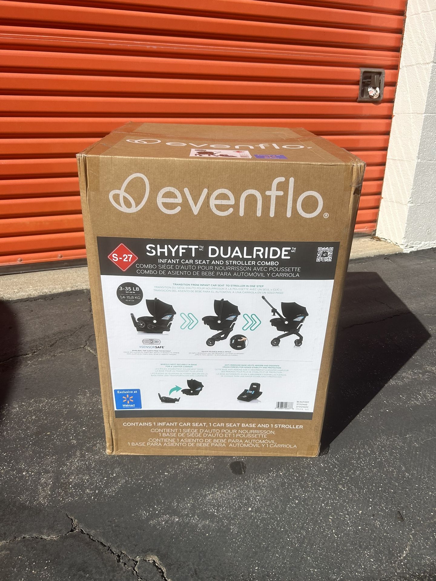 Evenflo Shyft DualRide Infant Car Seat & Stroller - Black