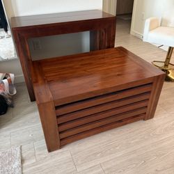 Extendable Dining Table And coffee Table (with Storage)