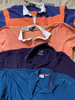 Men's Long Sleeve Polo Shirts XL 5 for $10