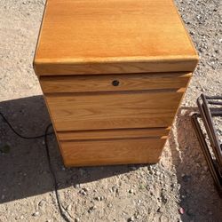 Oak Filing Cabinet With Lock And Key
