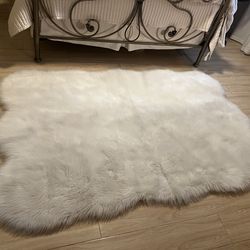 High quality faux lambskin rug