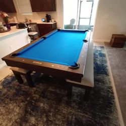 Farmhouse Dining Pool Table 