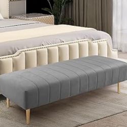 Grey Bedroom Bench