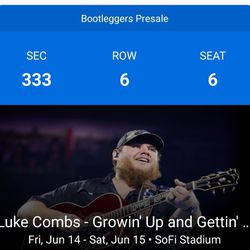 Luke Combs FRIDAY 6/14 ONLY 