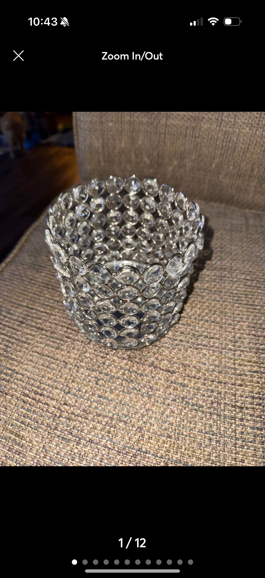 Crystal Glass Light Candle Holder