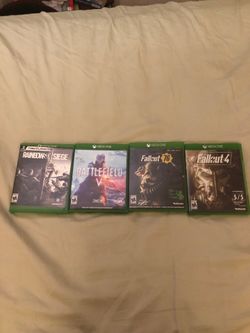 LOT OF 4 GAMES | RAINBOW 6 | BATTLEFIELD 5 | FALLOUT 76 | FALLOUT 4