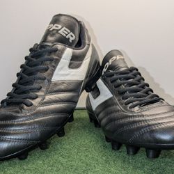 Restored Vintage Classic Topper Japan Soccer Cleats Shoes Size 10 US
