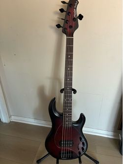 Sterling by Music Man RAY35 Stingray Bass Dark Scarlet Red.