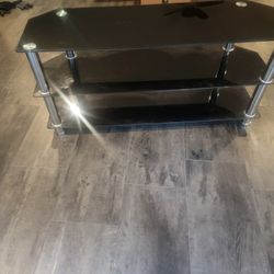 Small Glass Entertainment Desk