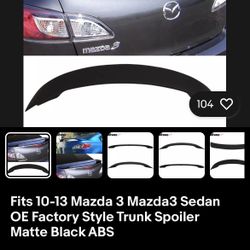 Wing Spoiler 2010 Mazda 3