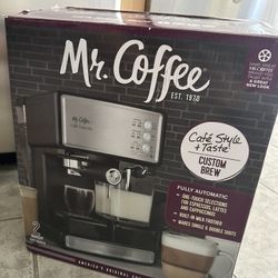 Mr. Coffee Espresso and Cappuccino Machine with orignal packing and box